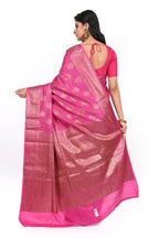Pure Muga Tussar Benarasi Saree with Anique Zari
