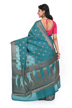 Rama Green Coloured Muga Benarasi Saree