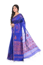 Royal Blue Matka Silk Saree with Elegant Zari Border