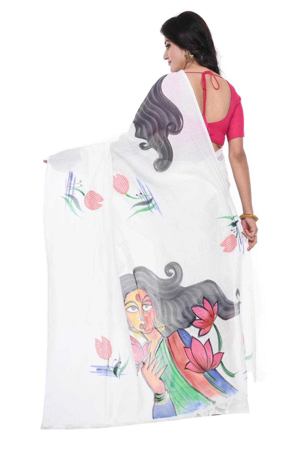 Hand Painted Handloom Saree