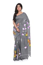 Hand - Painted Cotton Saree