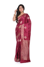 Maroon Mashru Silk Saree with Heavy Pallu