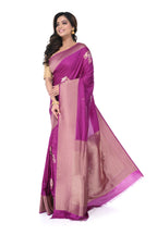 Lavender Pink Mashru Silk Saree with Heavy Pallu