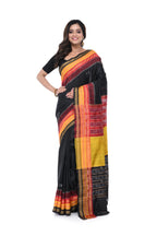 Pure Khandua Silk Saree with Triple Anchal & Border