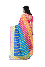 Exclusive Gujarati Stitch Tussar Saree with Unique Colours