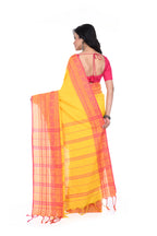 Red & Yellow Handloom Cotton Saree